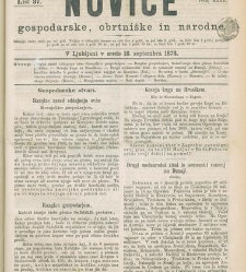 Kmetijske in rokodelske novize(1874) document 518403