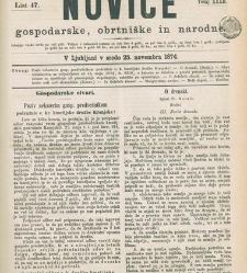 Kmetijske in rokodelske novize(1874) document 518483