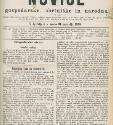 Kmetijske in rokodelske novize(1875) document 518629