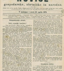 Kmetijske in rokodelske novize(1878) document 519934