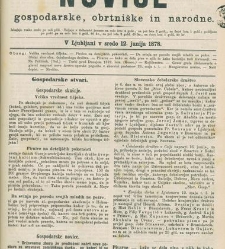 Kmetijske in rokodelske novize(1878) document 520005