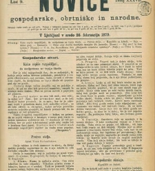 Kmetijske in rokodelske novize(1879) document 520297