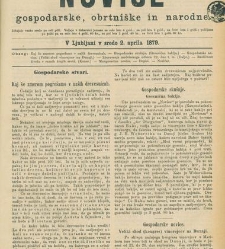 Kmetijske in rokodelske novize(1879) document 520337