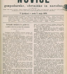 Kmetijske in rokodelske novize(1879) document 520377