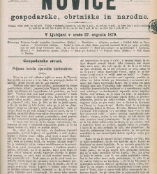 Kmetijske in rokodelske novize(1879) document 520507