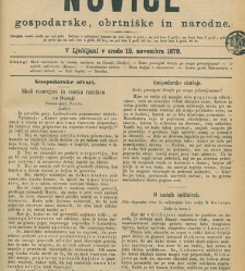 Kmetijske in rokodelske novize(1879) document 520597