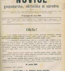 Kmetijske in rokodelske novize(1883) document 522145